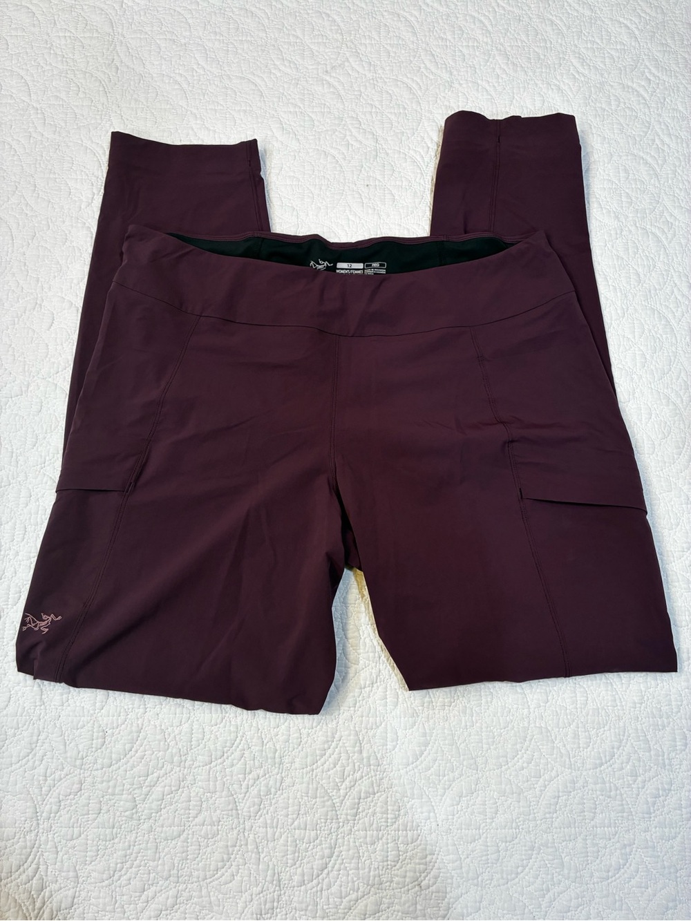 Arc'teryx Sabria Hiking Pants Women's 12 Plum Technical Stretch Outdoor Hiking